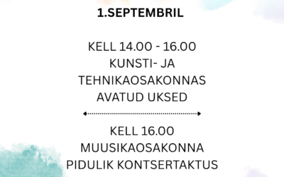 1. septembri aktuste toimumisajad